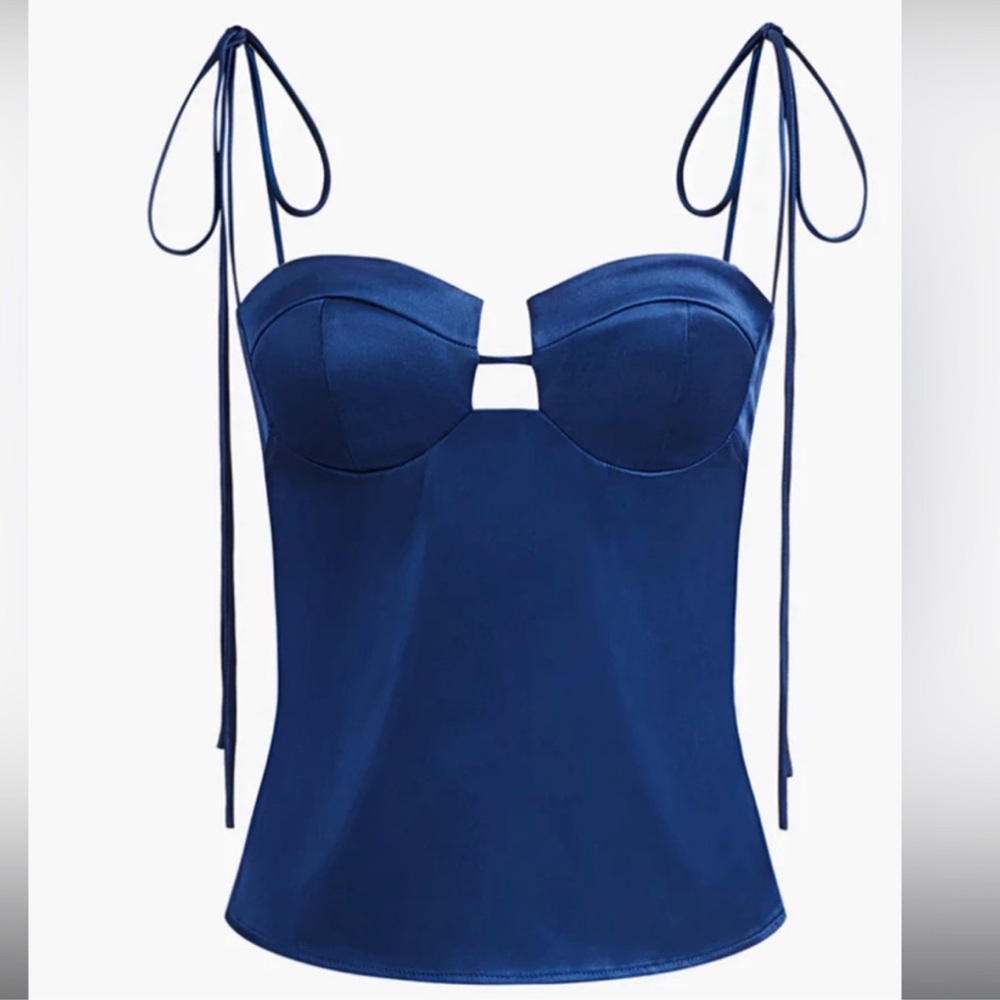 Commense Deep Blue Silk Shirt